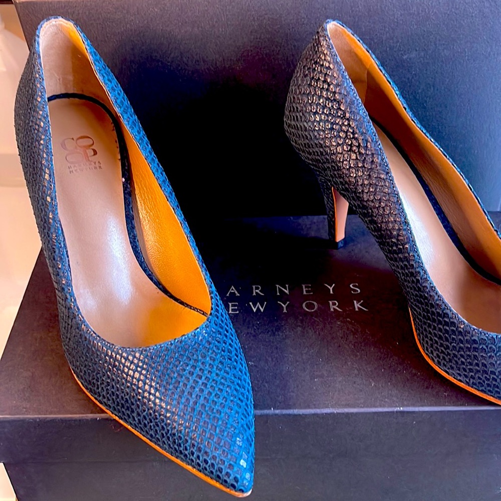 Barneys NY Co-op Blue Women’s pumps